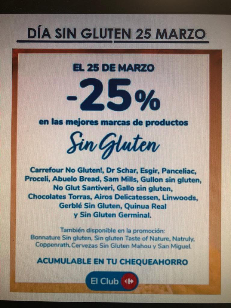 Día Sin Gluten en Carrefour Asociación de Celiacos de Málaga (ACEMA) -